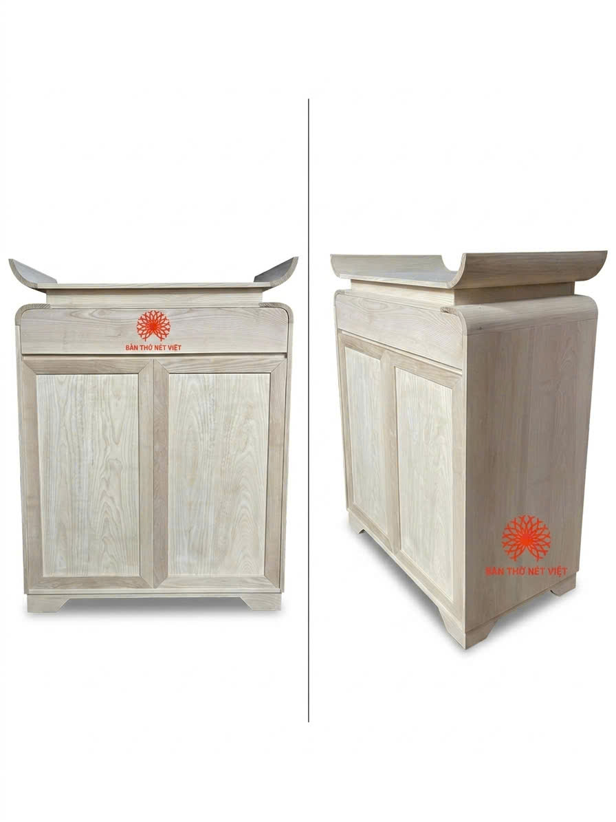 Bàn thờ đứng 31- sản xuất xong mộc  chưa sơn không pha tạp gỗ  khác