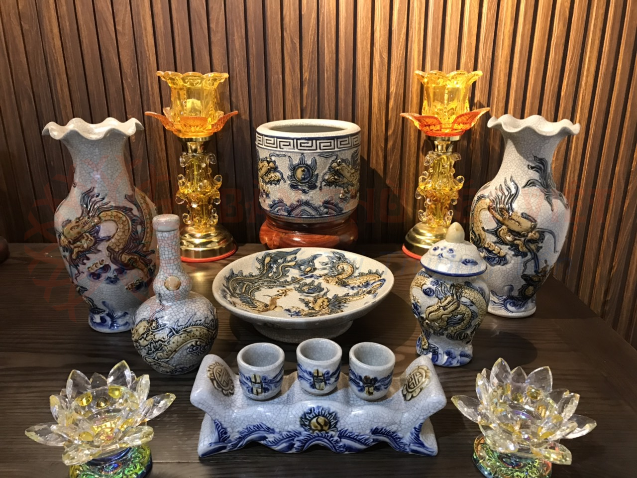 Bộ đồ thờ cúng cao cấp đẹp phong thủy