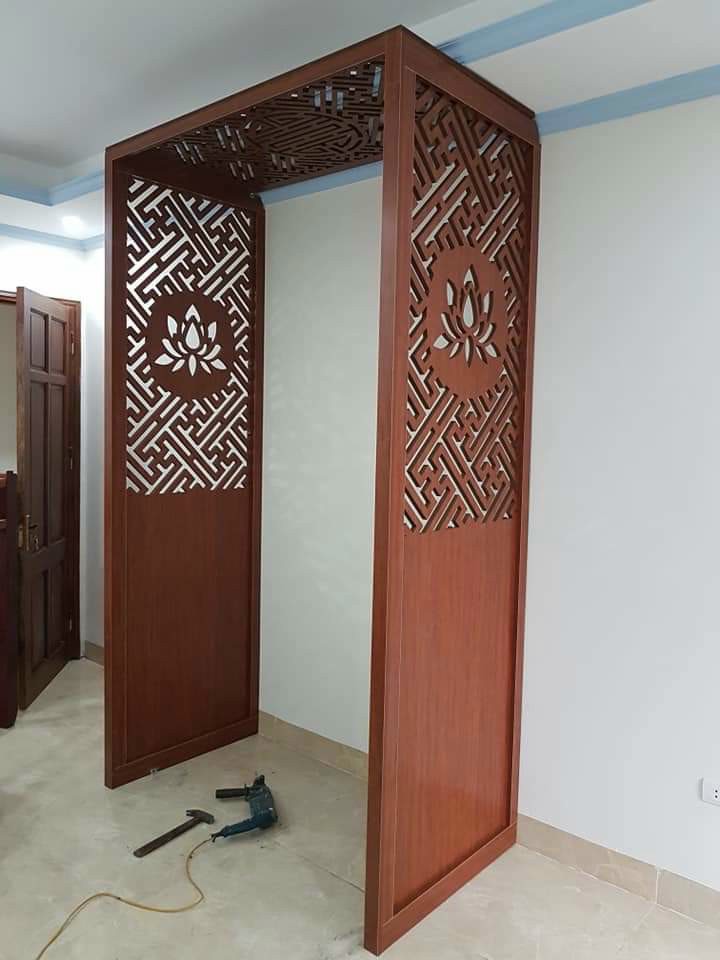 Vách ngăn bàn thờ hình hoa sen