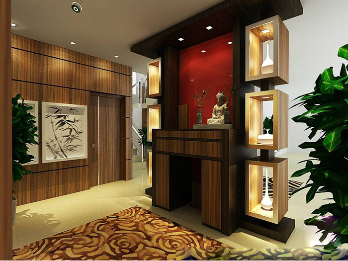 Không gian bàn thờ Phật