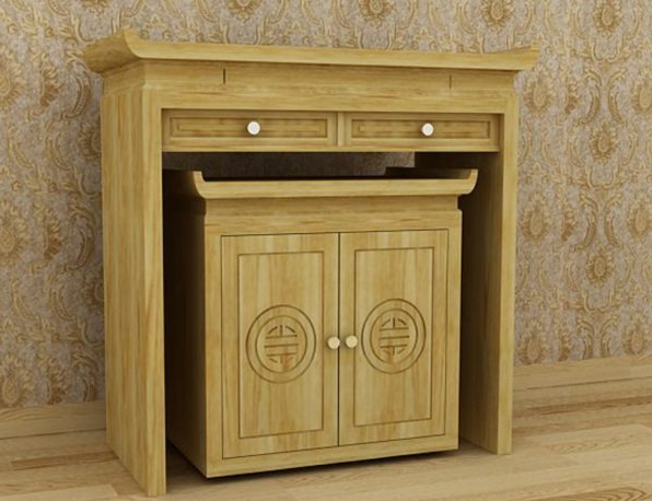 Mẫu bàn thờ đẹp hiện đại cho không gian nhỏ