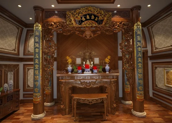 Tủ thờ từ gỗ mít