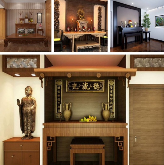 Mẫu bàn thờ Phật đẹp