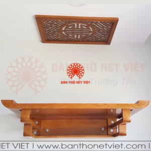 Bàn thờ treo tường tai cong BTT-33